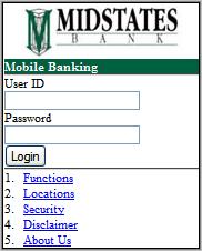 Midstates Bank Mobile Banking