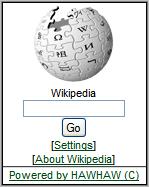 Wikipedia mobile home page
