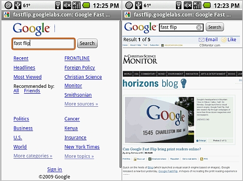 Android Fast Flip Android Fast Flip