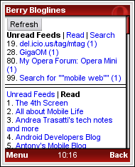 Berry Bloglines