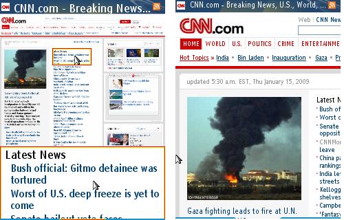 Bolt - CNN.com with Split Screen