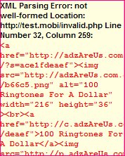 XML Error