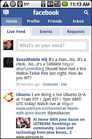 Facebook Touch