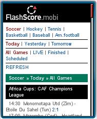FlashScore.mobi Screenshot FlashScore.mobi Screenshot