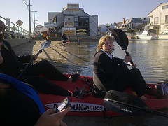 Kayaking in Suits