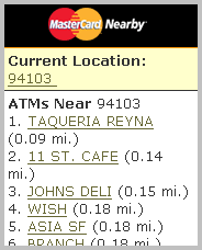 MaterCard Nearby MaterCard Nearby