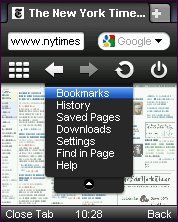 Opera Mini 5.1 Main Menu