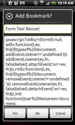MyBookmarks - Import One By One 