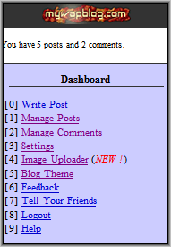 MyWapBlog - Settings