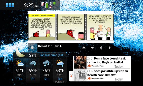 N900 Homescreen Widgets