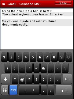 Opera Mini 5 Beta 2 - Enter Key Opera Mini 5 Beta 2 - Enter Key