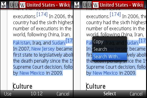 Opera Mini 5 Copying Text 
