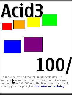 Opera Mobile 10 - Acid 3 Test 