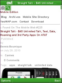 Ovi Browser - Column View 