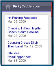 RickyCadden.com Homepage RickyCadden.com Homepage