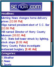 SCnow Mobile Web Site SCnow Mobile Web Site