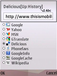 UCWEB Searchlets