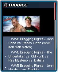 WWE Mobile Website WWE Mobile Website