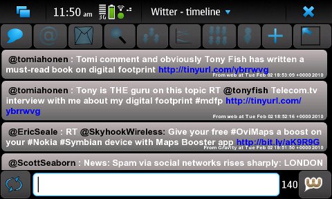 Witter Maemo Twitter client