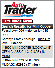 AutoTrader Listing