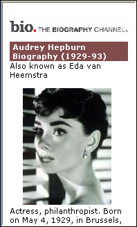 Bio. - Audrey Hepburn