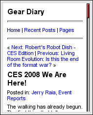 Gear Diary