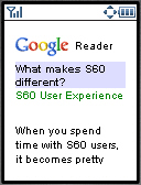 &nbsp; Google Reader Mobile &nbsp;