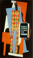 Harlequin with iPhone