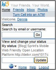Hi5 Homepage