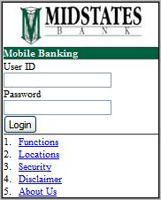 Midstates Bank Mobile Banking Midstates Bank Mobile Banking