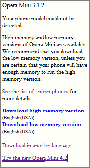 mini.opera.com - recognized phone