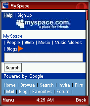  My Space in Opera Mini