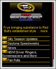 Nascar Sprint homepage