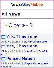  News Alloy Item List
