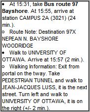 Walking directions