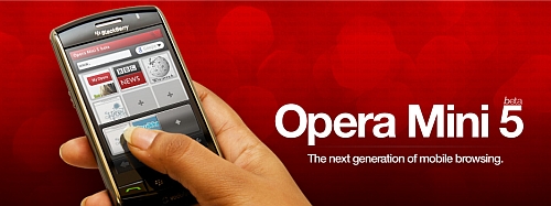 Opera Mini 5 Banner Opera Mini 5 Banner