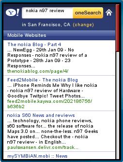 oneSearch - Mobile Web Results oneSearch - Mobile Web Results