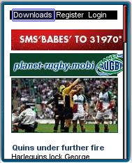 Planet-Rugby Mobile Website Planet-Rugby Mobile Website
