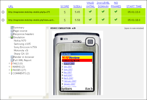 Ready.mobi Crawler Result
