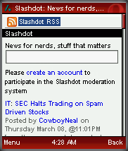  Slashdot in Opera Mini