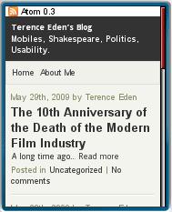 Mobile Edition of Terrence Eden's Blog