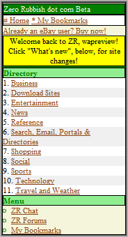 Zero Rubish Home Page