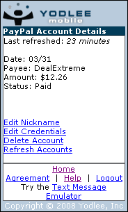 Yodlee Transaction Detail