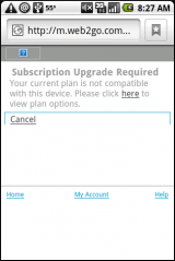 Android - Subscription Upgrade Required Android - Subscription Upgrade Required