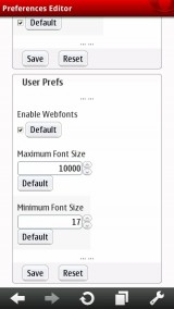Minimum Font Size Setting Minimum Font Size Setting