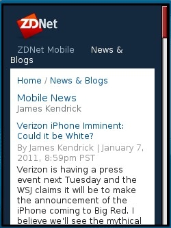 ZDNet Mobile News Blog ZDNet Mobile News Blog