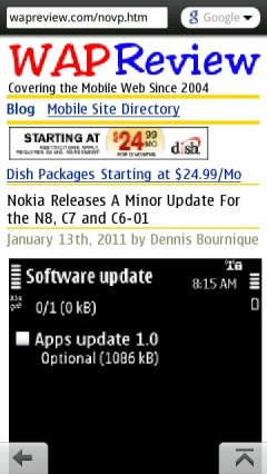 WapReview No Viewport - text wraps and images resize! WapReview No Viewport - text wraps and images resize!