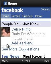 Opera Mini 6 - FaceBook Opera Mini 6 - FaceBook