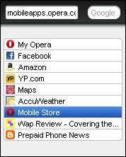 Opera Mini 6 Lite Speed Dials Opera Mini 6 Lite Speed Dials