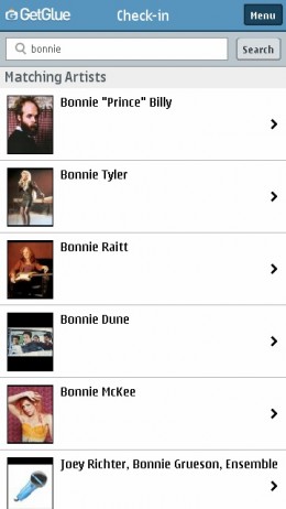 Get Glue Music Check-in - Artist search result Get Glue Music Check-in - Artist search result